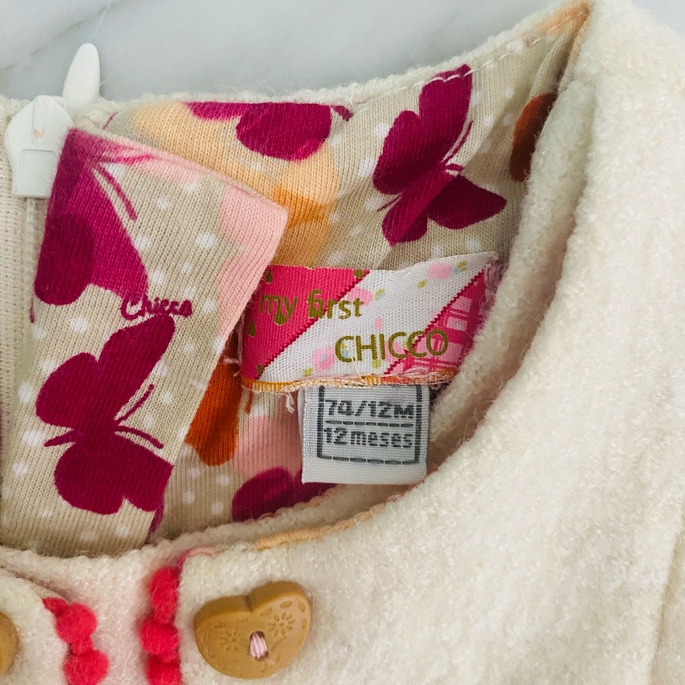 My First Chicco Dress & Vest Set Boucle Cream - Picture 7 of 13